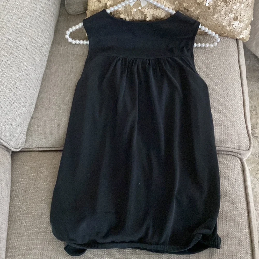 Banana Republic Sandwash Wrap Top Black Size S